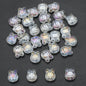 Plating Bunny Head Glass Beads 12mm Iridescent 30pcs 21