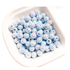 Glow Acrylic Beads 8-12mm Iridescent Plated Pastel Colors 30pcs 5