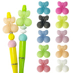Silicone 3D Focal Beads Cherry Holding Bow 20pcs