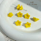 Lampwork Glass Beads Lily Flower 8mm 13mm Gilded Details 8pcs 7