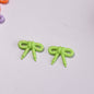 Hand Painted Bow Acrylic Beads 27mm Polka Dot Design 10pcs 11