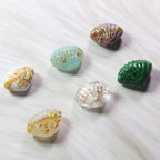 Lampwork Glass Beads Shell 14mm Phoenix Tail Pattern 10pcs 2