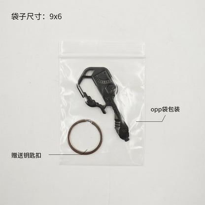 Multifunctional Stainless Steel Tool Keychain 70mm 2pcs 3