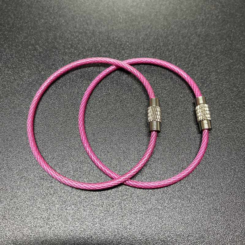 PVC Coated Wire Key Rings Colorful Durable 15cm 20pcs 13