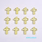 Transparent Cross Acrylic Beads 16mm Colored Glossy 100pcs 11