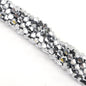 Electroplated Faceted Glass Beads 6mm Transparent Mixed Colors 45pcs 28
