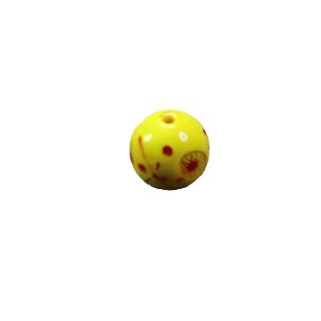 Vintage Phoenix Eye Lampwork Glass Beads 20mm Round 10pcs 6