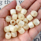 Gradient Color Resin Barrel Beads 10mm Chunky Navy to Sky Blue 10pcs 3