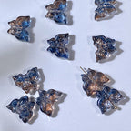 Phoenix Tail Butterfly Glass Beads 12x15mm Translucent Mixed Colors 50pcs 2