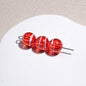 Clear Round Acrylic Beads 10mm Candy Swirl Pattern 100pcs 14