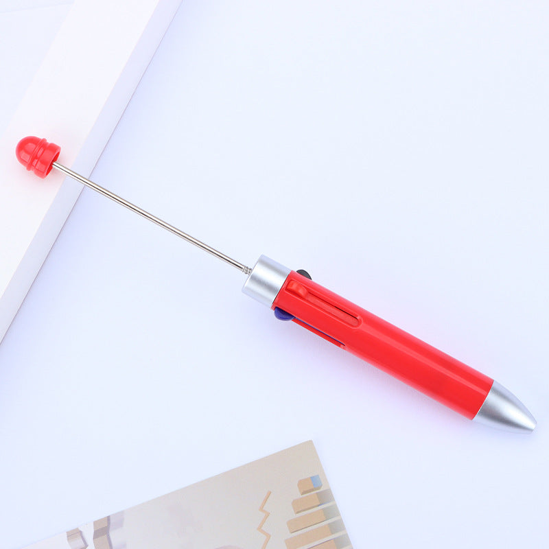 Beadable Pen Four Color Ballpoint Vibrant Barrel Bullet Tip 14