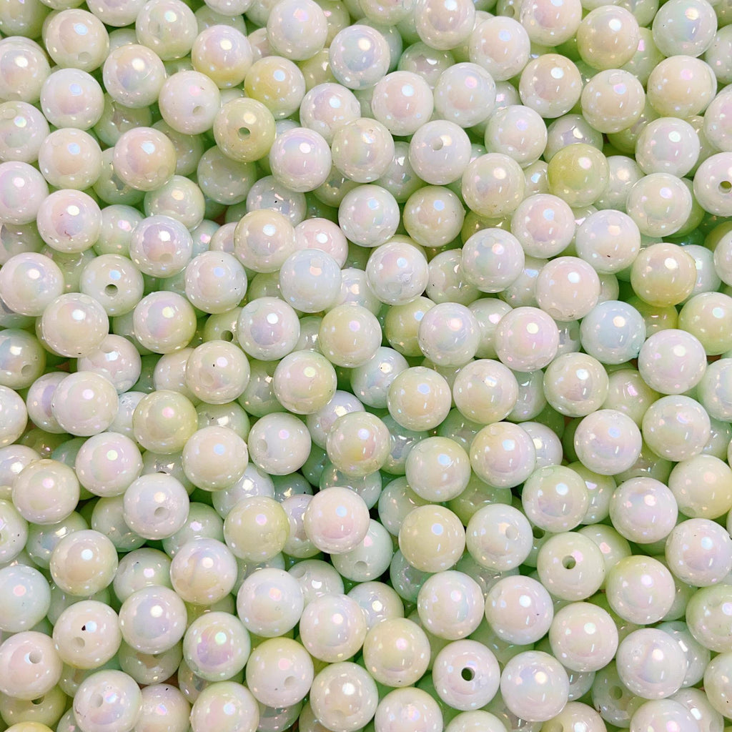 Pearl Round Acrylic Beads 6-10mm Dual Color Gradient Imitation Pearl 5