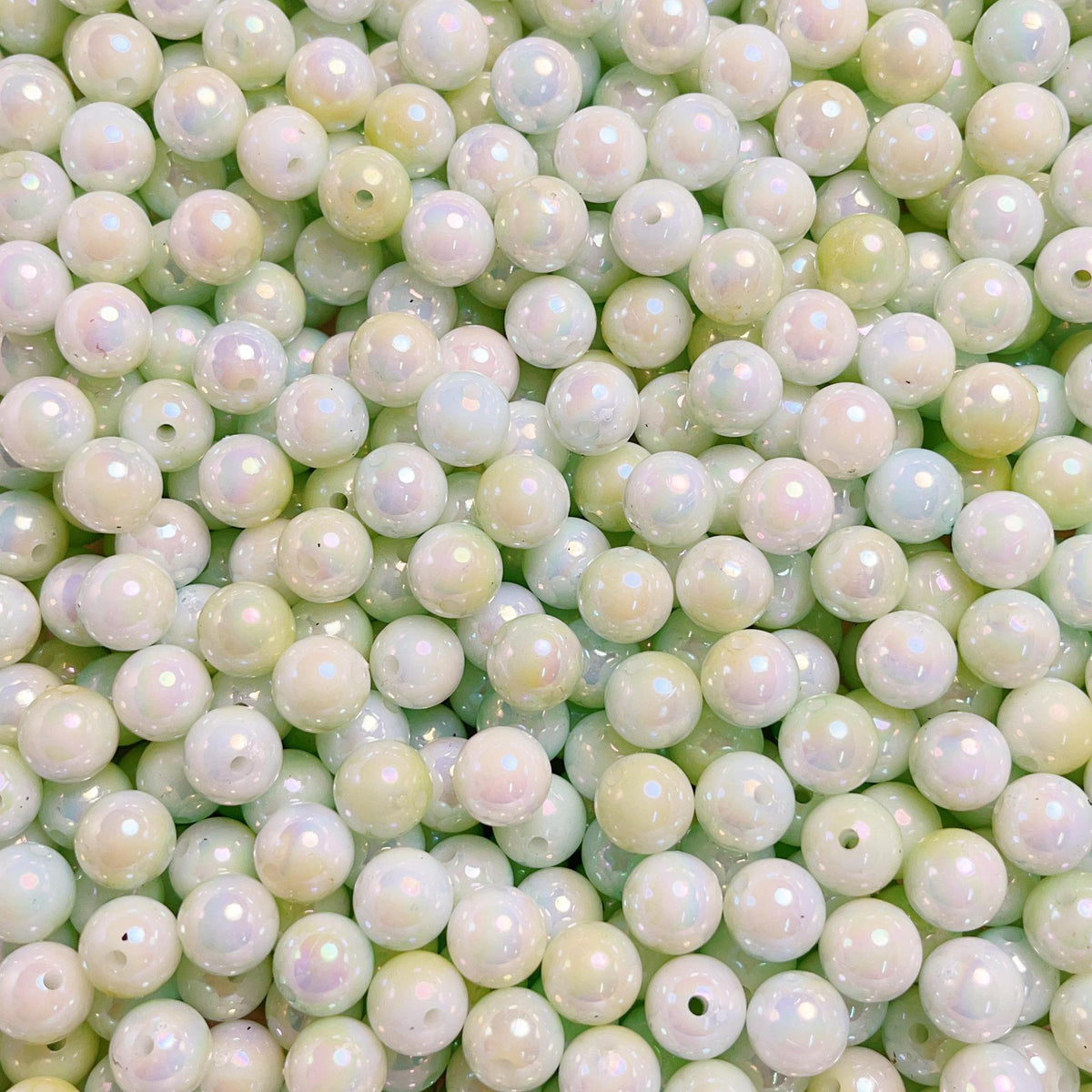 Pearl Round Acrylic Beads 6-10mm Dual Color Gradient Imitation Pearl 5