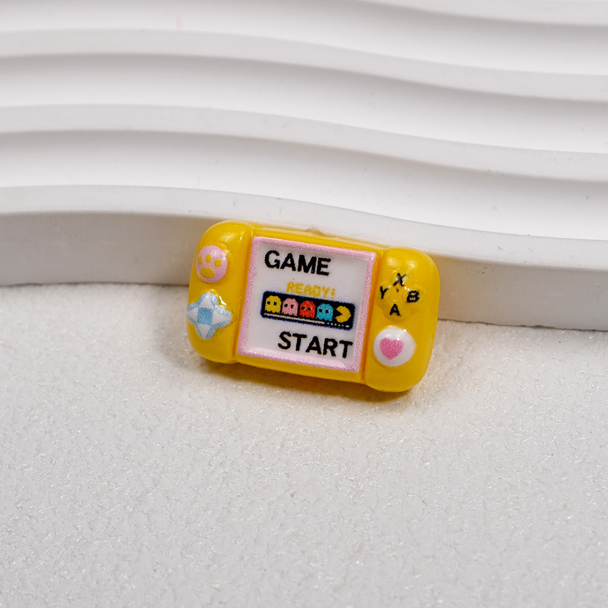 Printed Square Acrylic Beads 25mm Game Console Design 10pcs 15