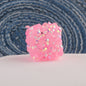Glitter Square Acrylic Beads 20mm Wrapped Sparkle 10pcs 12