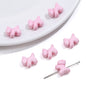 Solid Color Puppy Acrylic Beads 12mm Assorted Bright Pastel 100pcs 9