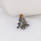 Polymer Clay Christmas Tree Rhinestone Beads 27mm Pre-Lit 2pcs 13