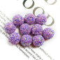 Glitter Bubblegum Beads 16mm Colorful Iridescent Sparkle 1pc 15