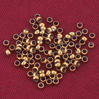 Stainless Steel Flat Crimp Metal Beads 1.5-4mm Mixed Sizes 100pcs 2