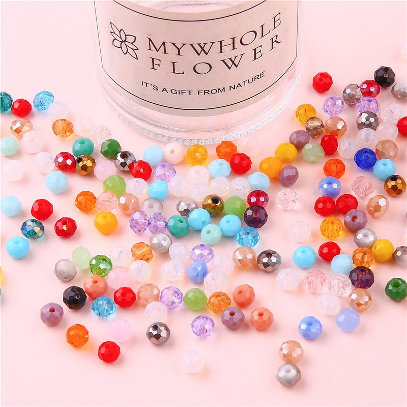 Transparent Flat Glass Beads 6mm Smooth Glossy Finish 200pcs 3