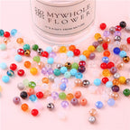 Transparent Flat Glass Beads 6mm Smooth Glossy Finish 200pcs 3