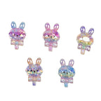 Glitter Bunny Lollipop Resin Beads 28mm Iridescent 10pcs 5