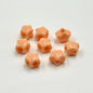 Colored Four-Hole Acrylic Beads Large Hole Chunky Mixed Finishes 100pcs 24