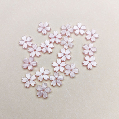 Cherry Blossom Acrylic Beads 10mm Translucent Colorful 30pcs 7