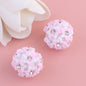 Embellished Bubblegum Beads 22mm Gradient Six Petal Flower Cluster 5pcs 7