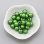 Glossy Metallic Round Acrylic Beads 10mm Colorful Assorted 50pcs 10