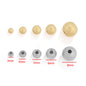 Stainless Steel Round Metal Beads 3-8mm Matte Color Retaining 50pcs 2