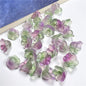 Wind Chime Flower Glass Beads 12mm Transparent Pink 50pcs 16