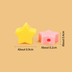Star Clay Beads 9mm Multicolor Polymer 100pcs 2