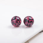 Transparent Leopard Print Acrylic Beads 16mm Colorful Glossy 50pcs 3