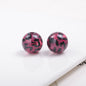 Transparent Leopard Print Acrylic Beads 16mm Colorful Glossy 50pcs 3