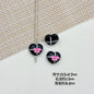 Bouquet and Heart Gift Box Metal Beads 13mm 16mm Pastel Painted 10pcs 21