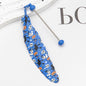 Beadable Feather Bookmarks Halloween Christmas Prints 12pcs 7