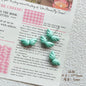 Chubby Wing Metal Beads 17mm Glossy Enamel Finish 10pcs 11