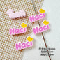 Signboard Metal Beads Painted Sanrio Series Colorful 10pcs 17
