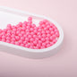 Solid Color Rubberized Round Acrylic Beads 8mm 5