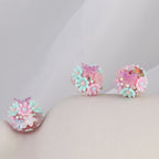 Flower Cluster Clay Beads 19mm Camellia Butterfly Bubblegum 6pcs 4