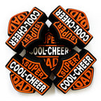 Silicone Focal Beads Dad Super Cool Cheer Badge Retro Shield 20pcs 3