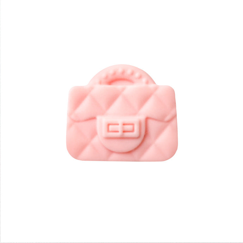 Handbag Silicone Beads Quilted Mini Purse Solid Colors 10pcs 14
