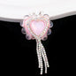 Heart Clay Beads 25mm Imitation Mocha Diamond Tassel Crown 6pcs 13