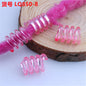 Spring Shaped Acrylic Beads 12x18mm Colorful Transparent Plastic 100pcs 13