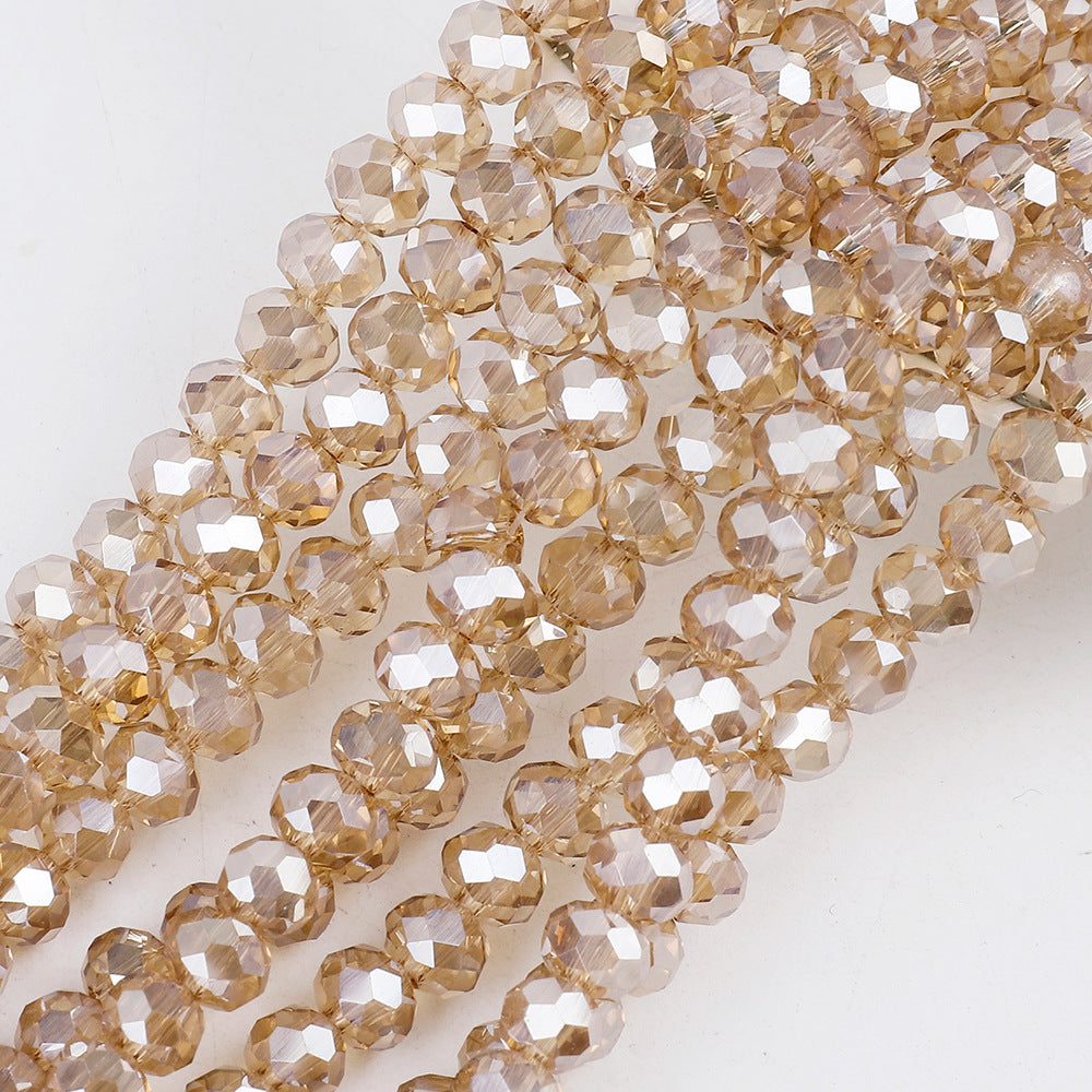 Transparent Faceted Glass Beads 10mm Colorful Mixed 136pcs 30