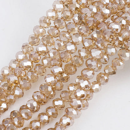 Transparent Faceted Glass Beads 10mm Colorful Mixed 136pcs 30