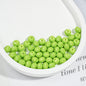 Acrylic Faceted Spacer Beads 8mm Baking Painted Solid Color 50pcs 15