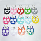 Cat Ear Self Defense Keychain Zinc Alloy 7cm 2pcs