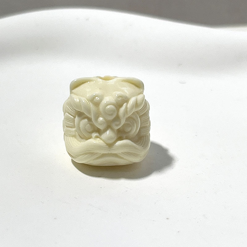 Glossy Dancing Lion Shaped Resin Beads 16mm 50pcs 6